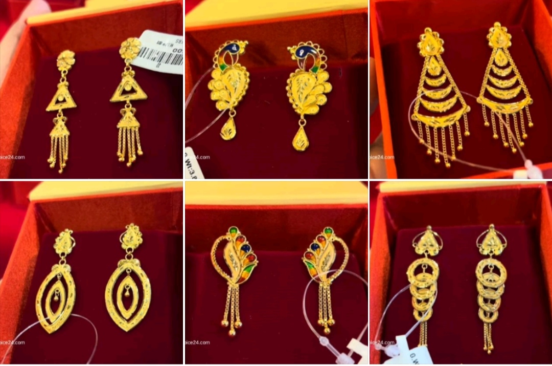 latest gold earrings