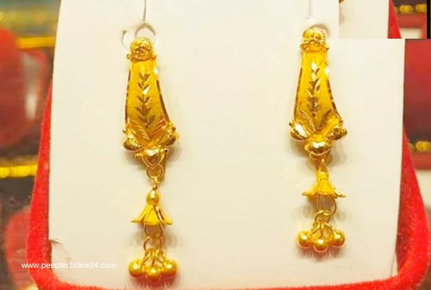 2 grams gold earrings 