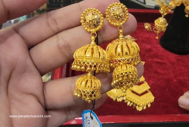 5 grams gold jhumka with price 