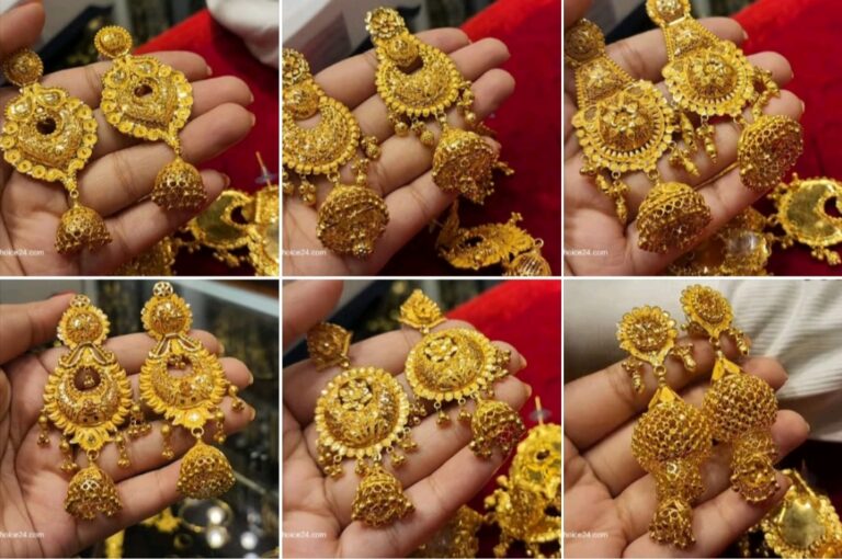 Bridal Gold Earrings in People Choice 24