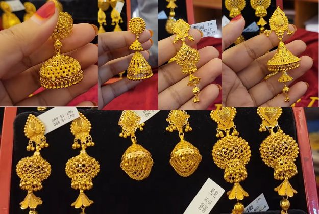 Jhumka Designs for middle class family