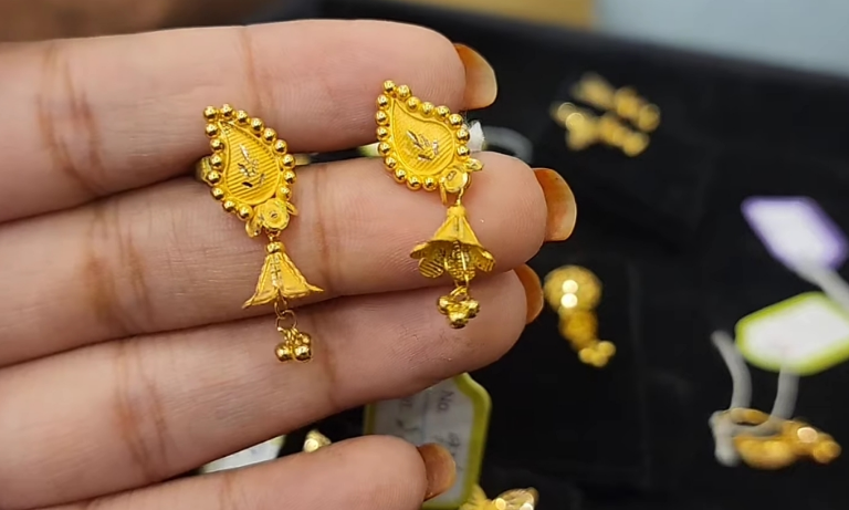 Gold earrings starting on sale price