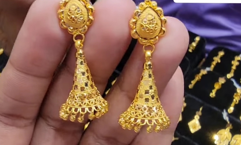 Gold Earrings for Girls