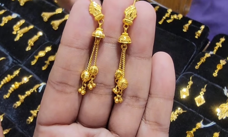 Gold Earrings for Girls