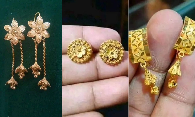 Aggregate 183+ gold earrings design for girl latest
