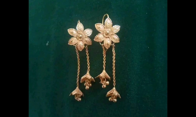 gold earrings new design for girl
