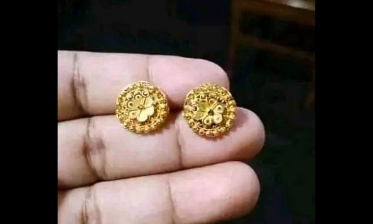 gold earrings new design for girl