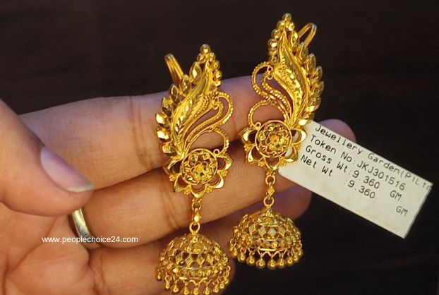 Mostly used gold jhumka collection 