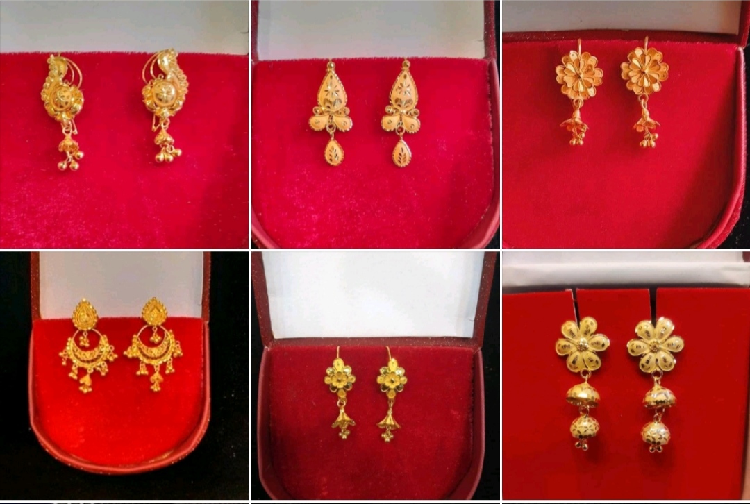 Simple Gold Earrings