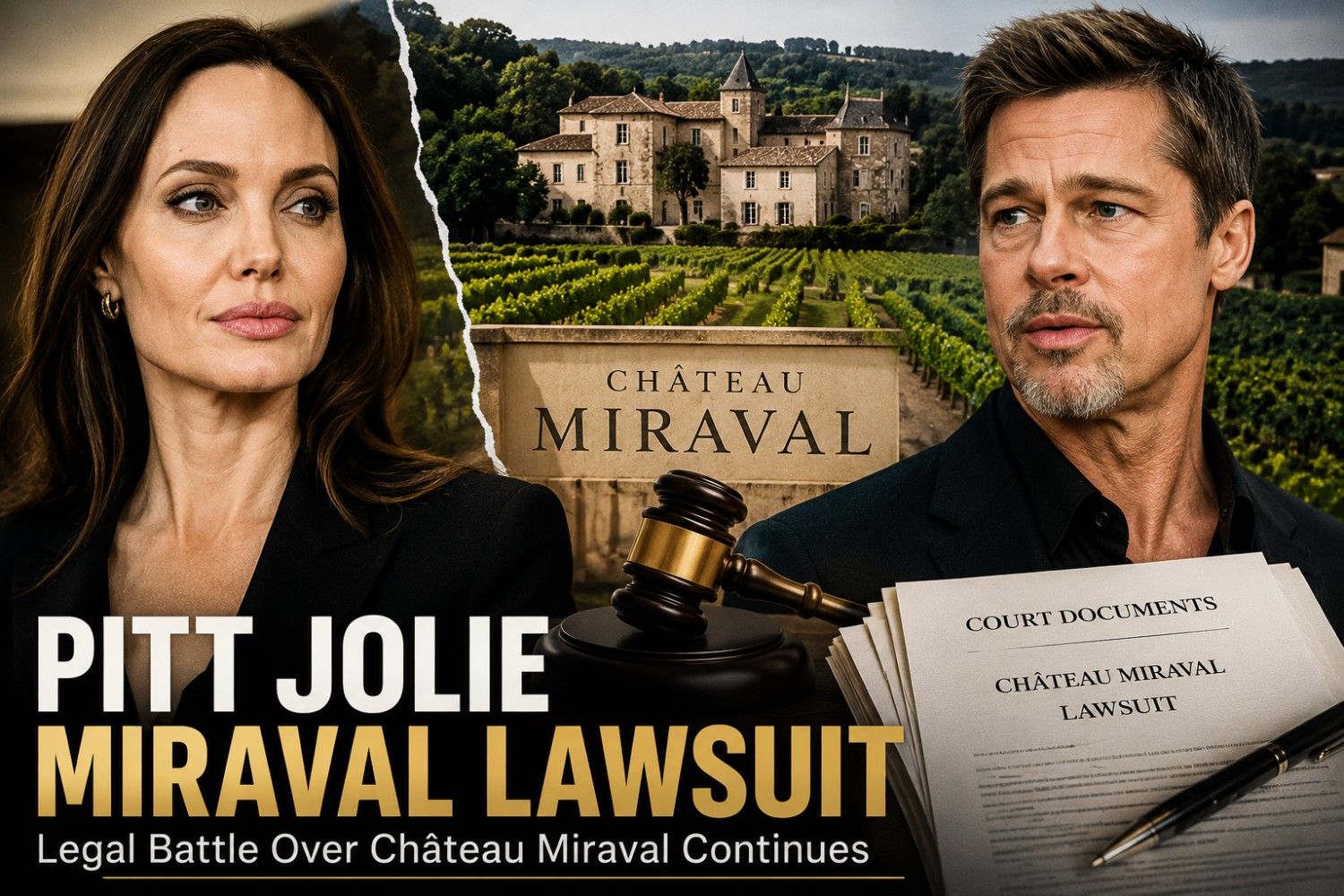 Pitt Jolie Miraval Lawsuit: Here's Why Brad Pitt and Angelina Jolie Are Back in the Headlines