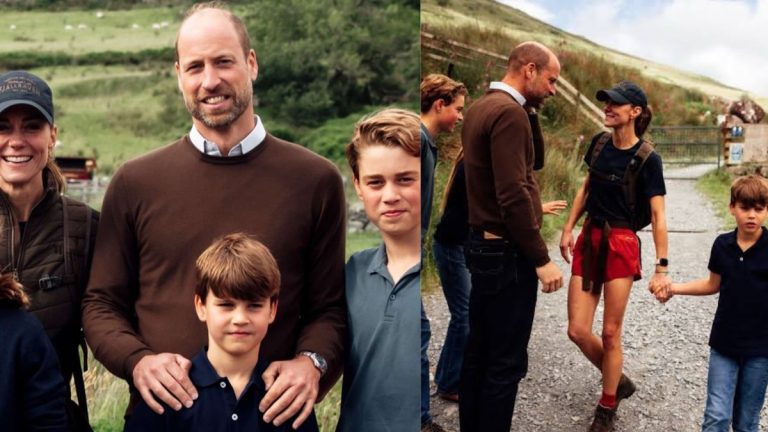 Prince George Charlotte Louis family picture