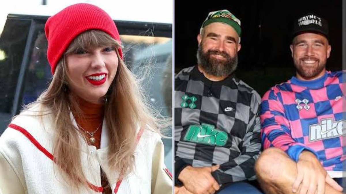 Jason Kelce waking up Taylor Swift